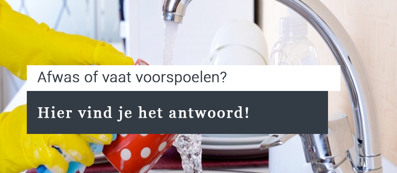 afwas vaat voorspoelen
