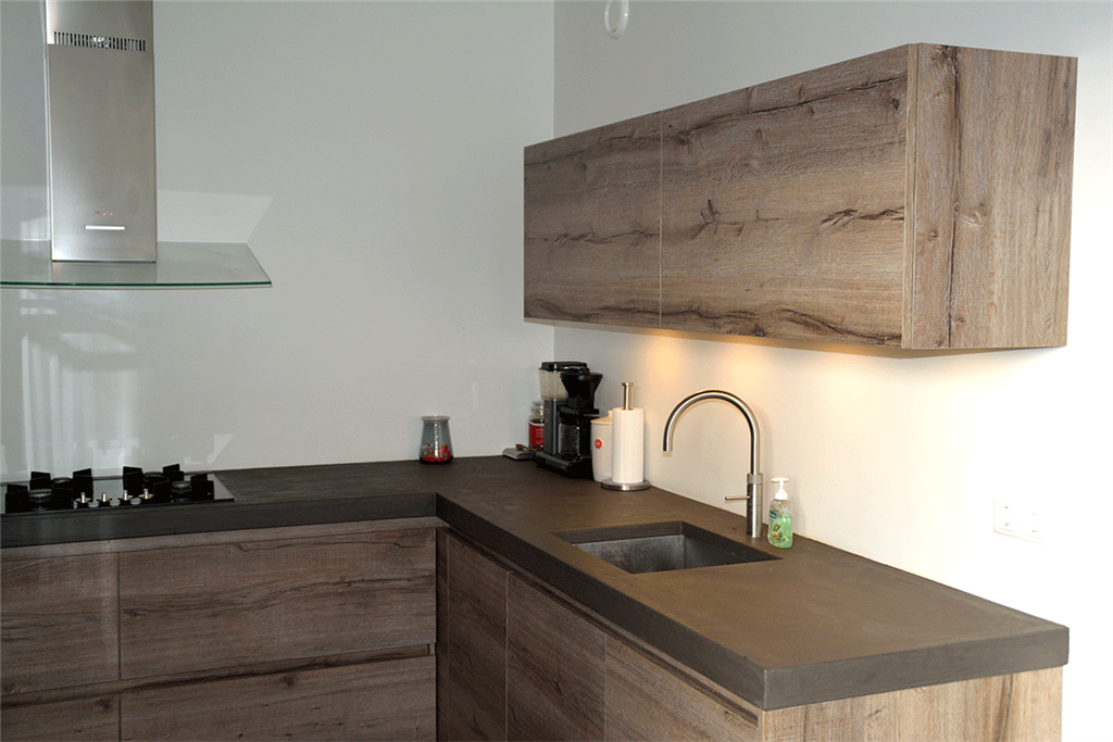 Beton cire keukenblad watering