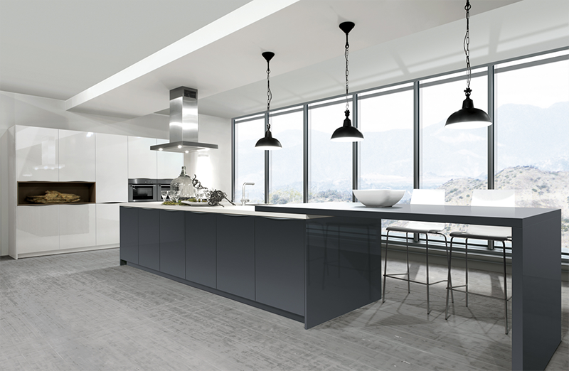 Nieuwe moderne keuken