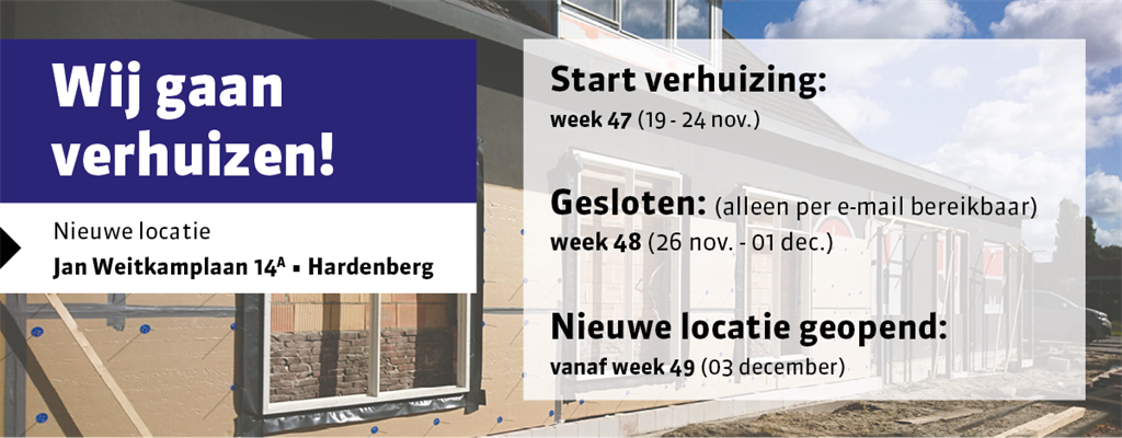 Wij gaan verhuizen!